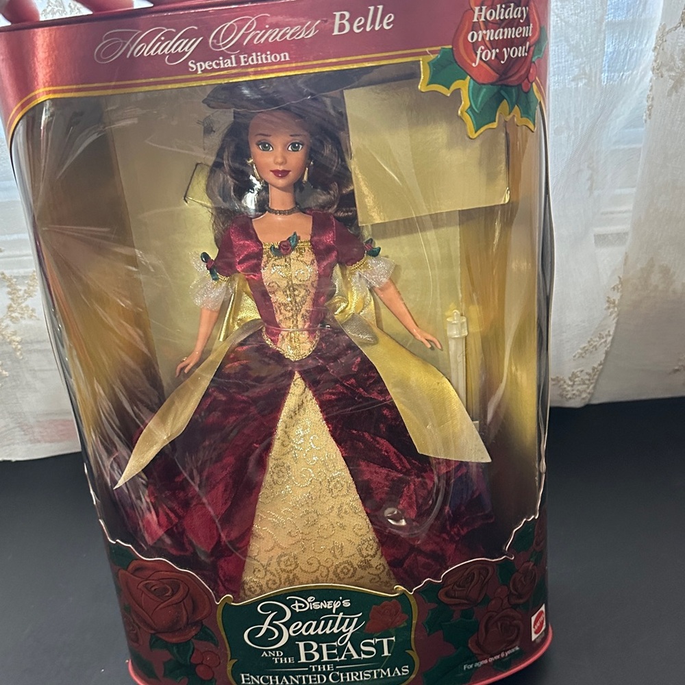 Holiday princess Belle, the enchanted Christmas Barbie